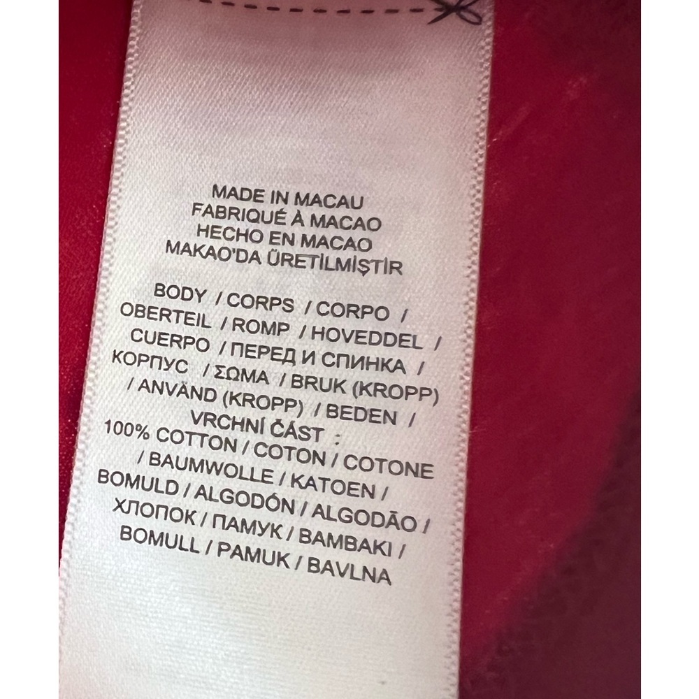 New Polo by Ralph Lauren Kids Maroon Teddy Bear Graphic Tee Shirt Size 12 -14 LG - Picture 5 of 6